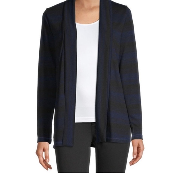 Liz Claiborne Sweaters - Liz Claiborne Black and Blue Cardigan Sweater
